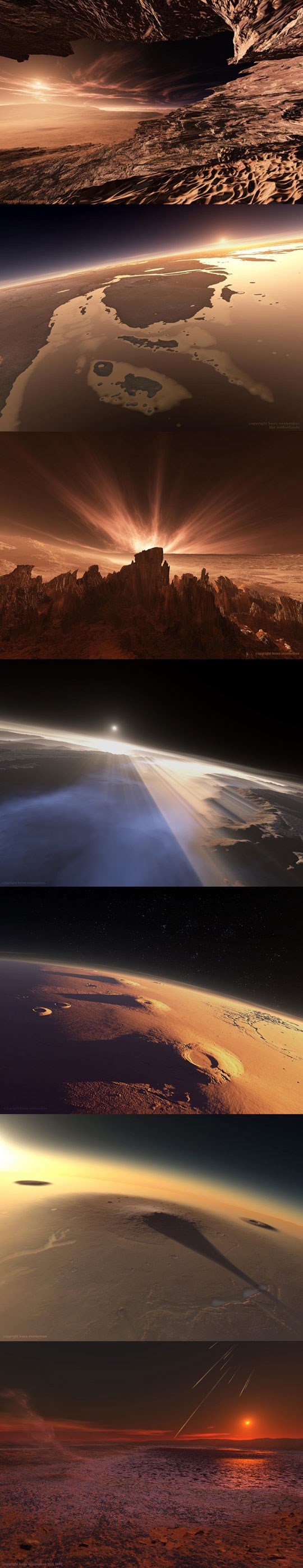 Nevjerojatne panorame marsovskog krajolika