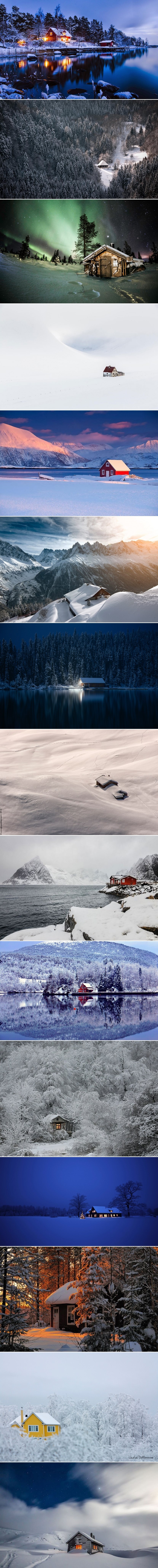 TOP 15 udobnih malih brvnara za zimski vikend odmor