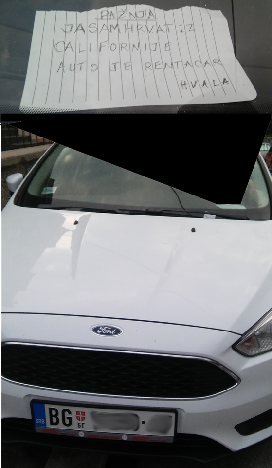 Čovjek je ostavio poruku na auto kako bi se osigurao, no mislimo da mu nitko nije povjerovao