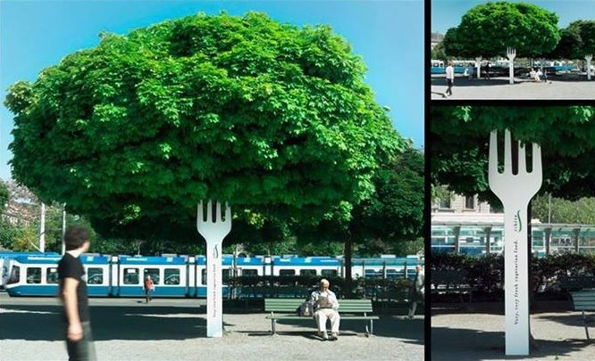 Genijalna reklama vegetarijanskog restorana u Švicarskoj