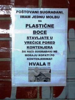 Pomozite onima koji skupljaju boce!