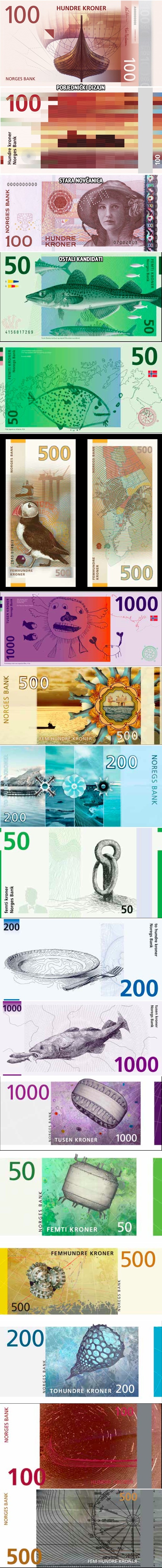 Kako vam se sviđa novi dizajn norveške valute?