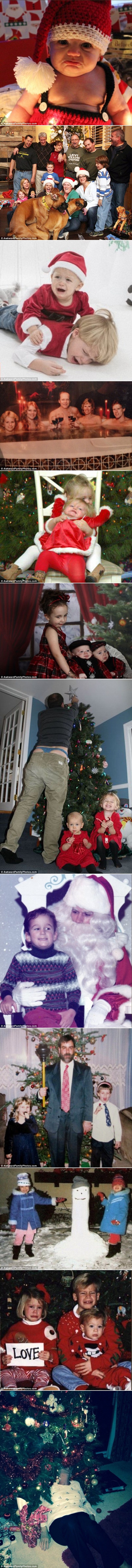 Bizarne obiteljske božićne fotke koje nitko ne želi da vidite