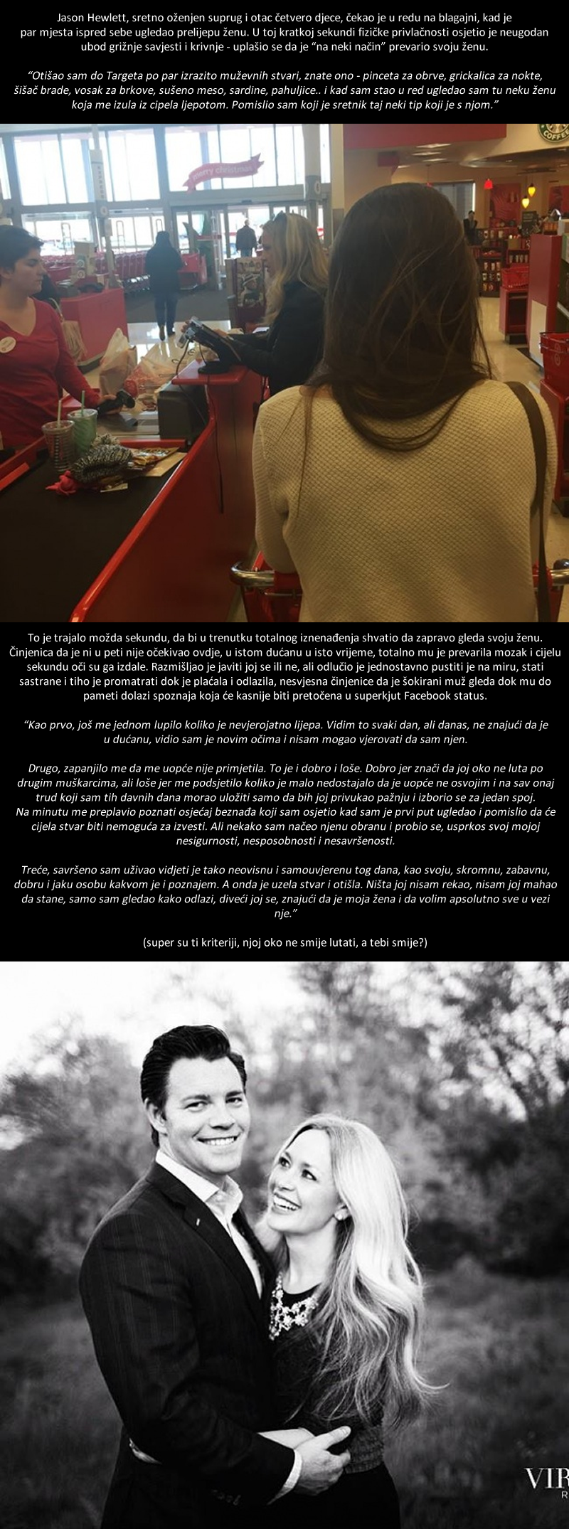 Oženjeni muškarac zaslinio nad ženom u dućanu, ono što je učinio je preslatko!