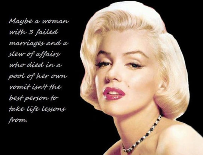 Marilyn Monroe ti je uzor? Probudi se!