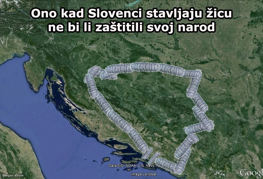 Slovenci štite svoj narod žicom!