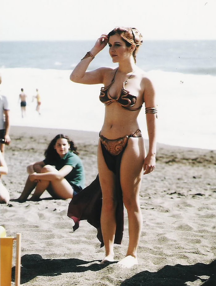 Seksi princeza Leia na setu Star Warsa: Ah, uzdah