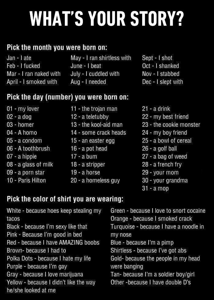 A koja je tvoja priča?