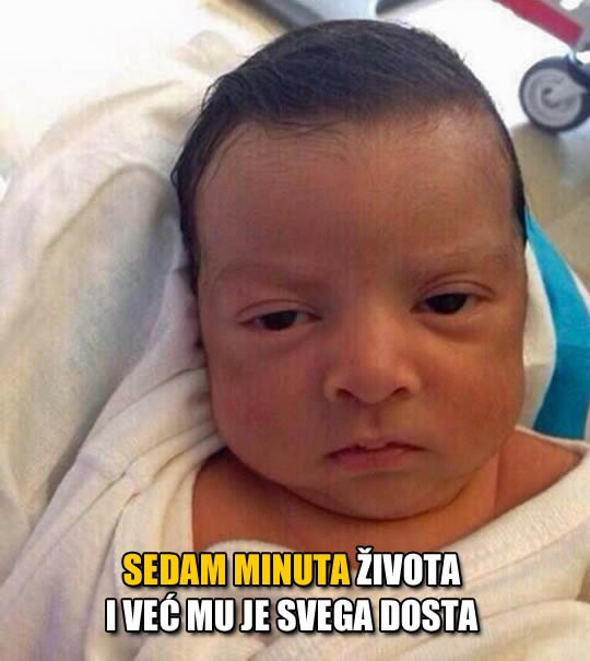 Beba se tek rodila, a već joj pun nos života