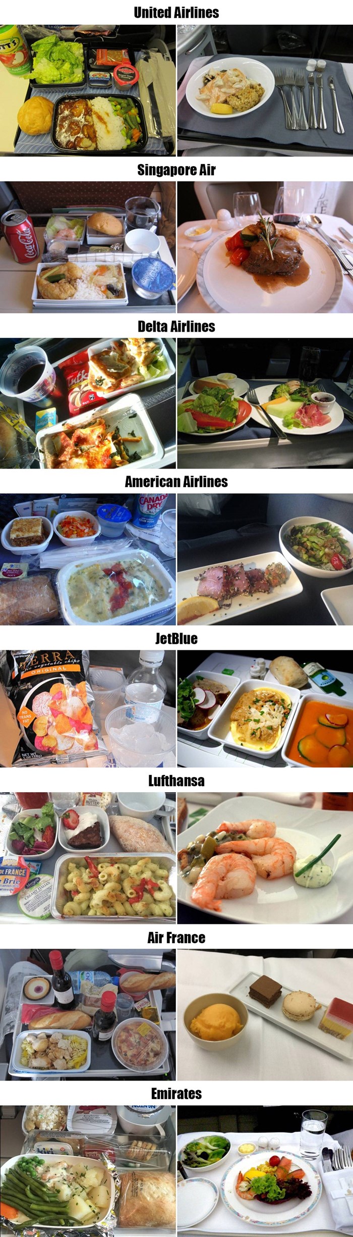Zanima li vas kakva je hrana u avionima? Evo što ćete jesti kod najvećih svjetskih aviokompanija