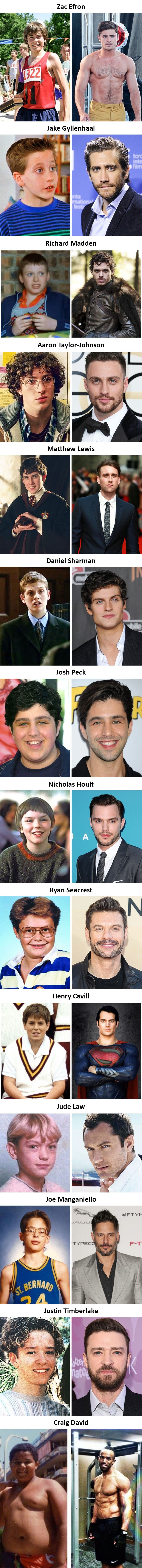 Nekada štreberčići i šmokljani, danas zgodni frajeri: Pogledajte koliko su se promijenili neki od poznatih muškaraca!