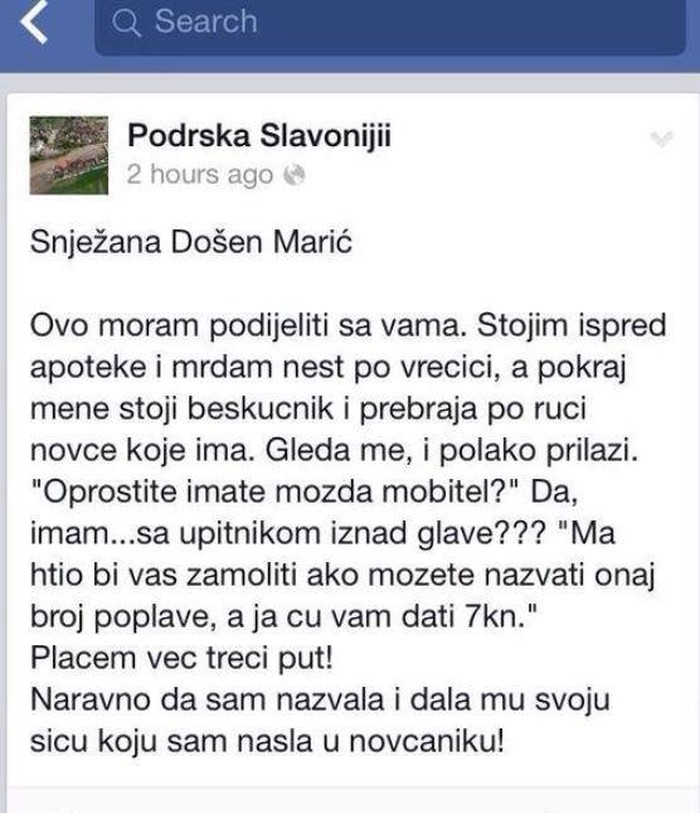 Kad je najteže oni koji najmanje imaju dokažu da su ljudine!