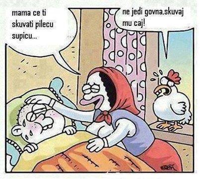 Kokoš se bori za goli život