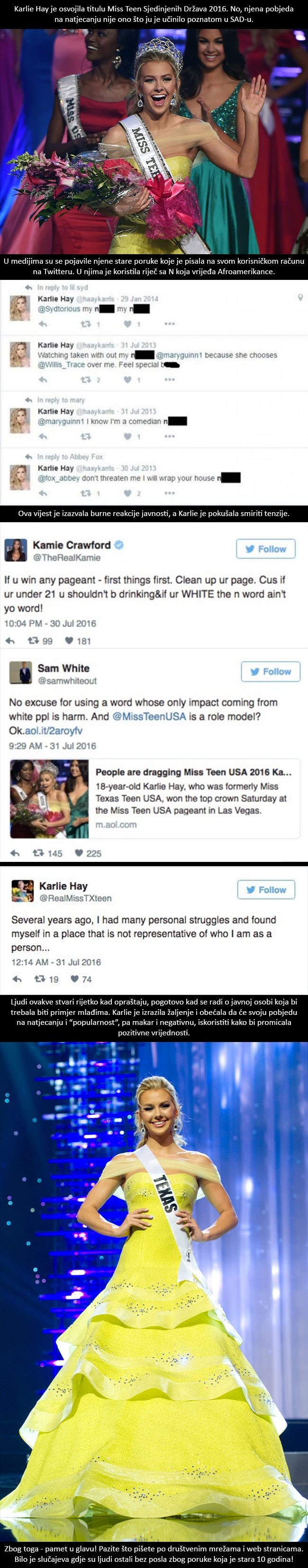 GALERIJA: Pobjednica za Miss optužena za rasizam zbog starih poruka na društvenoj mreži