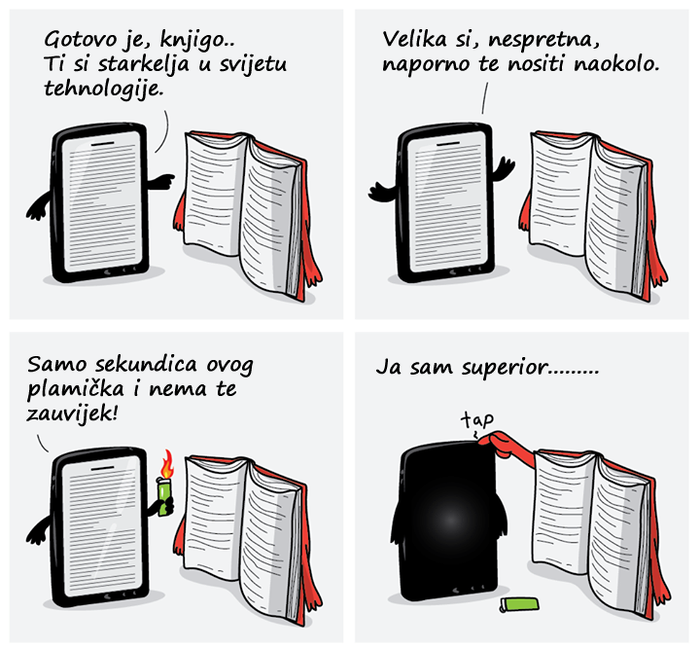 Što više volite, knjigu ili tablet?