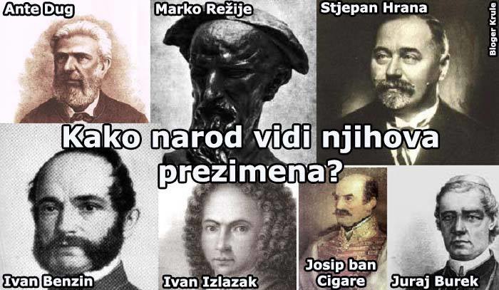 Narodna imena hrvatskih velikana