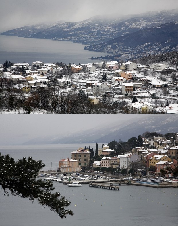 Snijeg zabijelio Kvarner