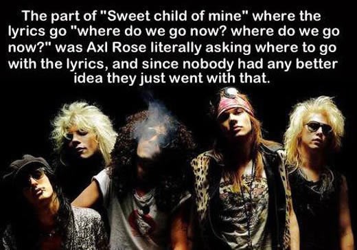 Axl Rose ostao bez ideja - rodila se "Sweet child o' mine"