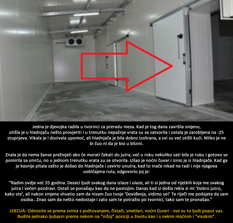 Ostala je zaključana u hladnjači, život joj je spasila najneočekivanija stvar ikad