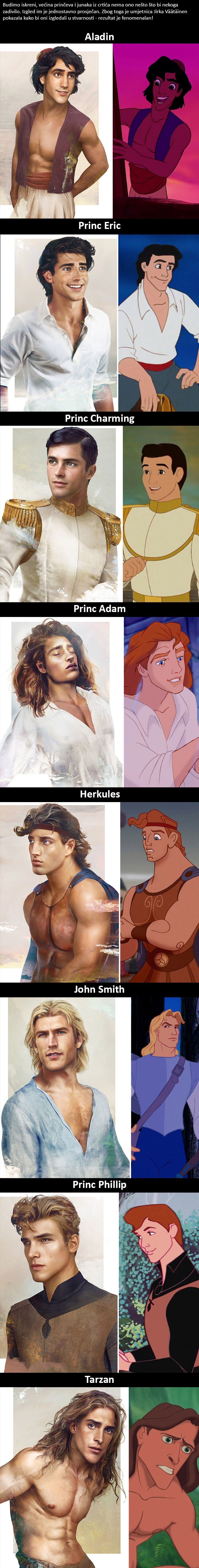 Kako bi izgledali u stvarnosti: Disney prinčevi su kao prave osobe neusporedivo zgodniji!