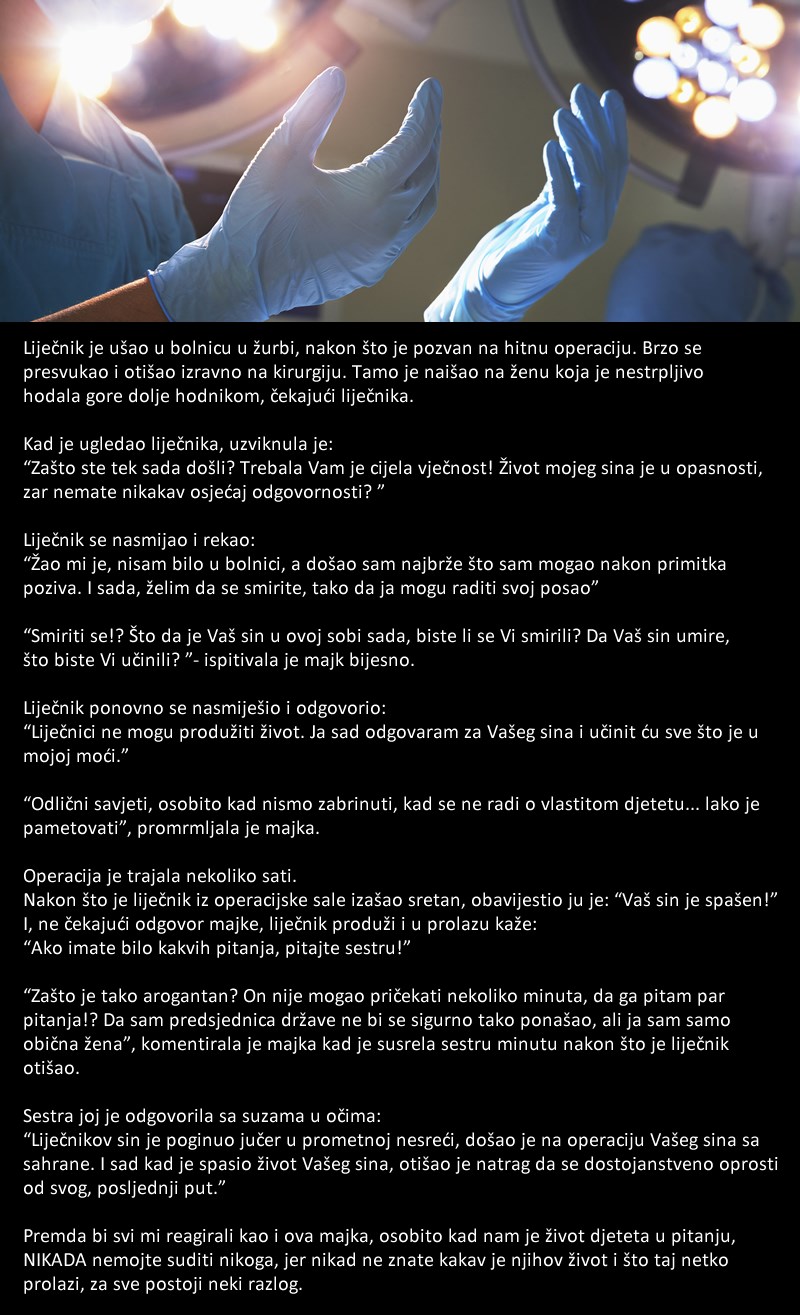 MAJKA URLALA NA LIJEČNIKA koji joj je spasio dijete, a onda se slomila u suzama na pravu istinu