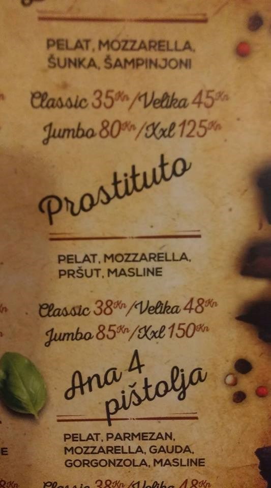 PIZZA ZA K****: Umjesto Pizze Prosciutto, oni nudi nešto drugo!