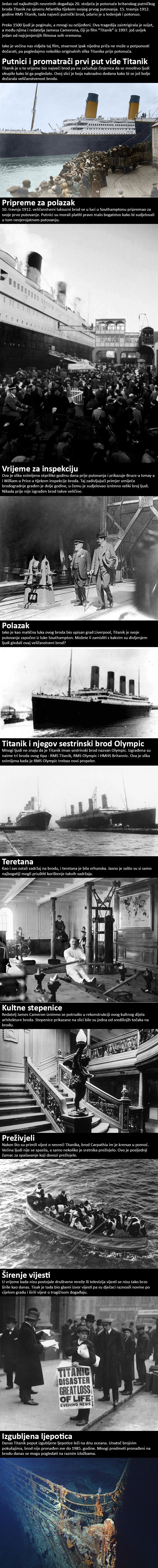 10 zadivljujućih slika i činjenica o Titaniku