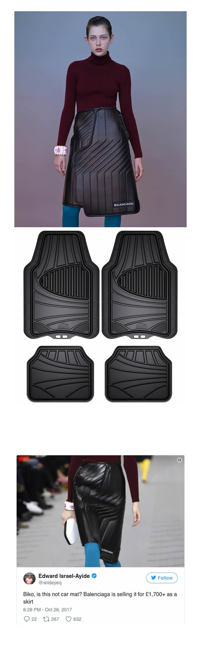 Balenciaga ponovno šokrala publiku: 1700 funti za suknju koja izgleda ovako?!