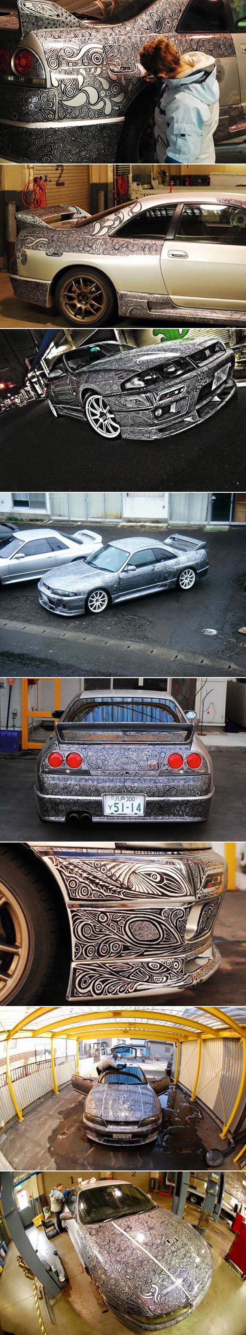 GALERIJA: ''Tetovirala'' mužu auto markerom