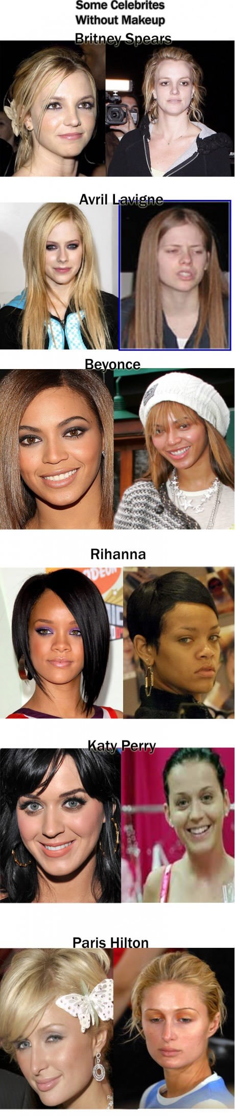 Celebrity "ljepotice" bez šminke: OMG, Beyonce:(