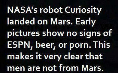 Potvrđeno: Muškarci nisu s Marsa