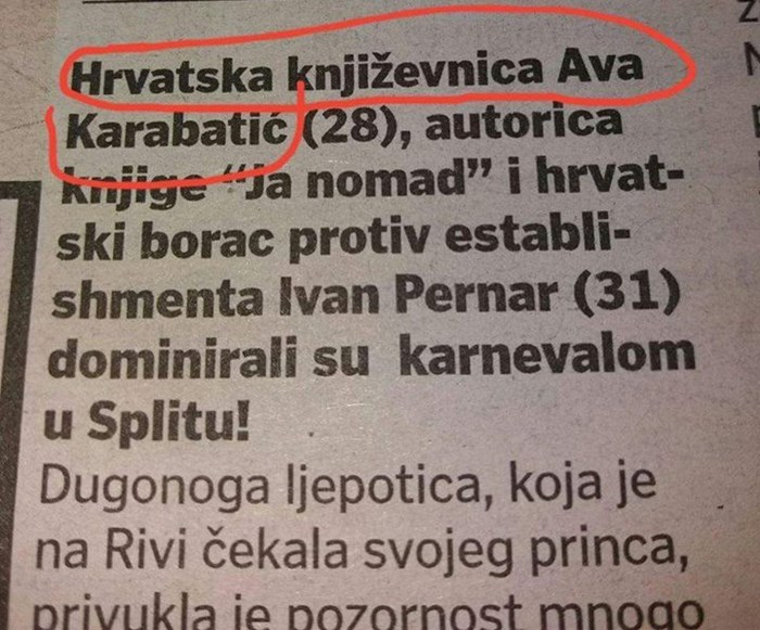 Sada je i službeno potvrđeno: Ava Karabatić je hrvatska književnica!