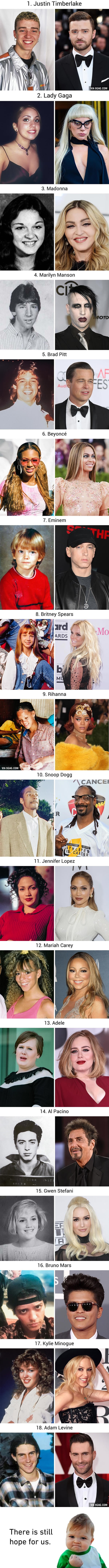 Kako su izgledali prije nego su postali slavni?