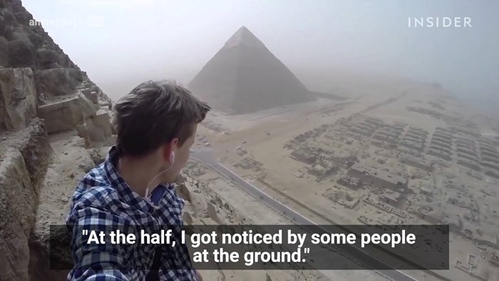 18-godišnjak se popeo na Keopsovu piramidu i zadivio svijet svojim snimkama
