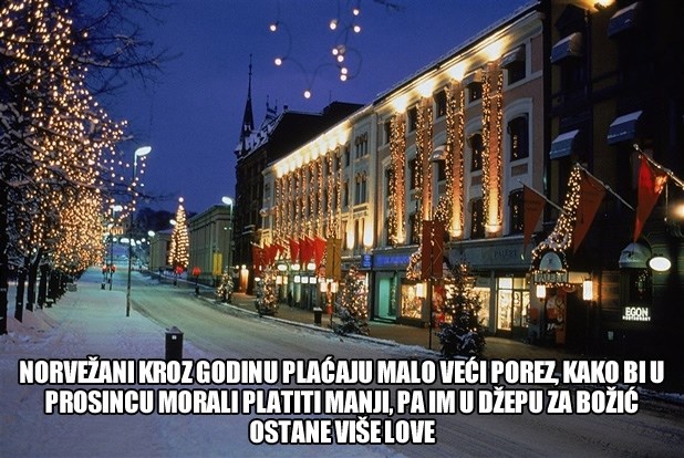 Norvežani u prosincu plate pola poreza da imaju za Božić