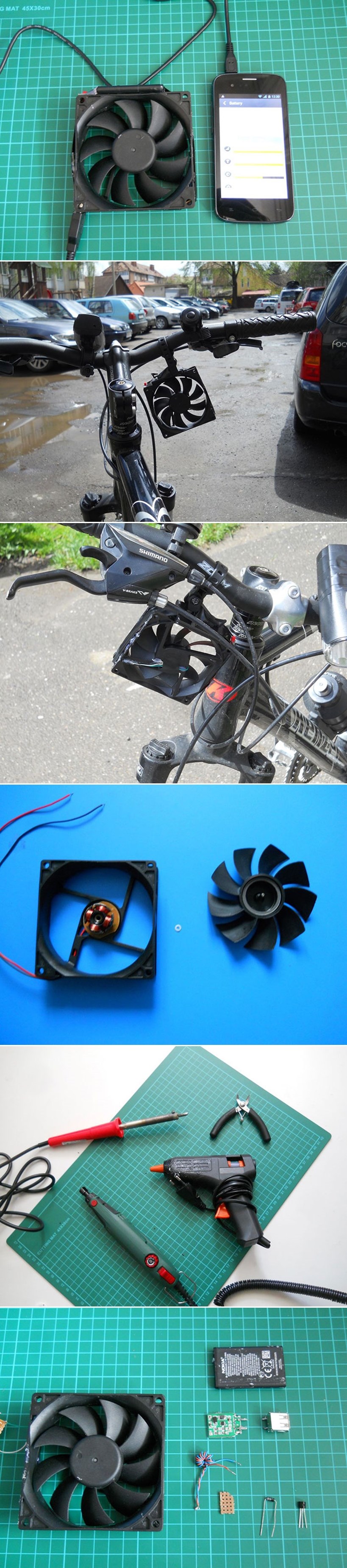 GALERIJA: Mali genijalac se snašao kao car i napravio si punjač za bicikl