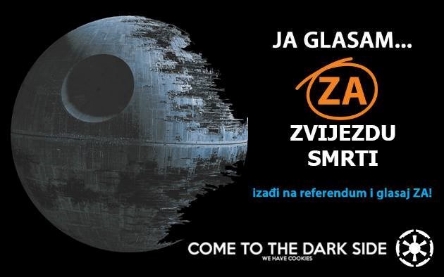 Hrvati osvajaju svemir: Glasaj "ZA" izgradnju Zvijezde smrti