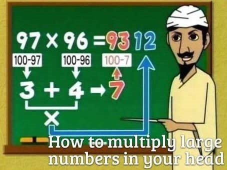 Kako napamet množiti velike brojeve: Ovog nema u školi