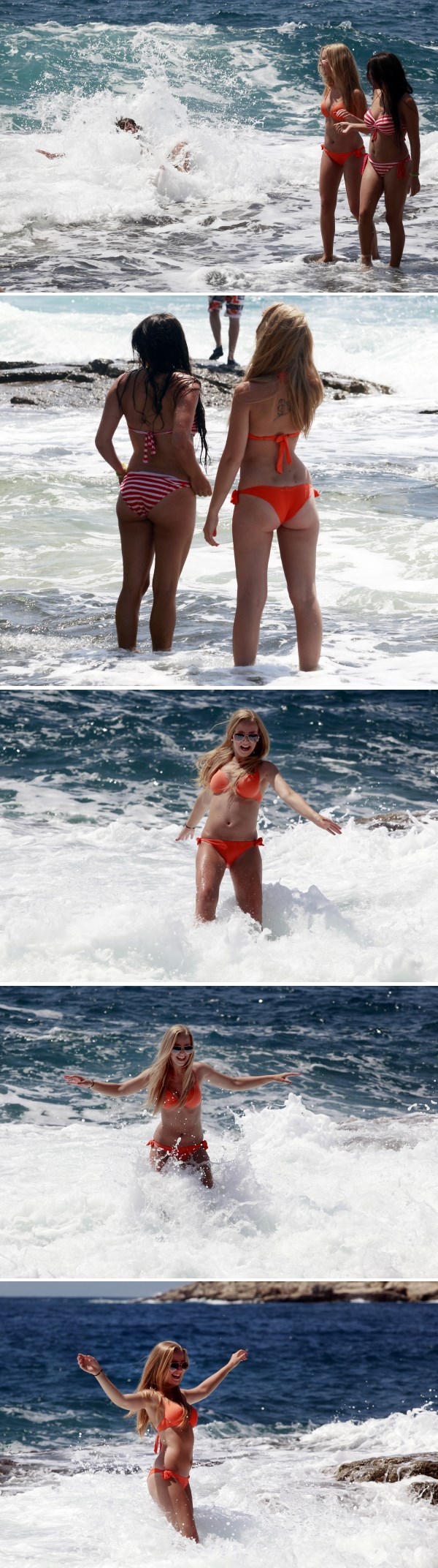 Sexy cure u Puli uživale u velikim valovima