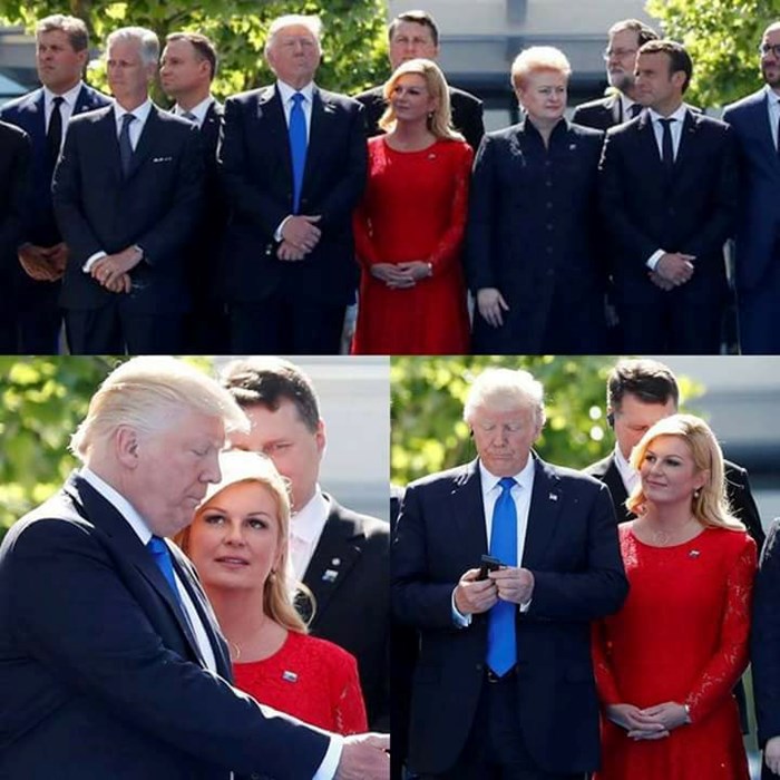San svakoga muškarca je da ga njegova žena gleda kao što kolinda gleda Trumpa