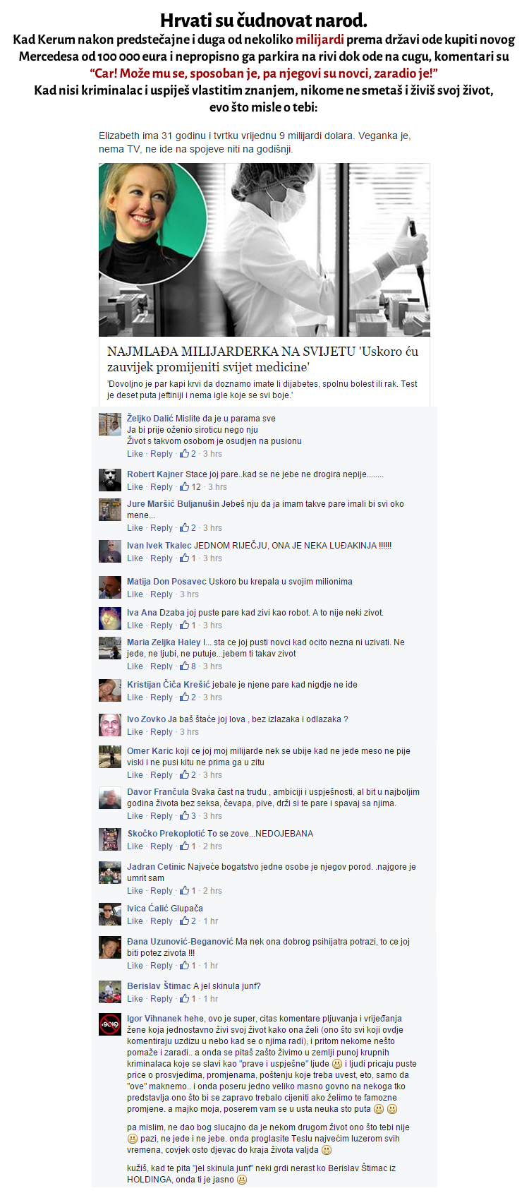 Hrvati opraštaju sve osim poštenog uspjeha