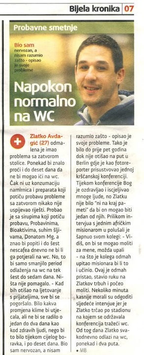 Bog ga potjerao na WC: Čudesno izlječenje probavnih smetnji