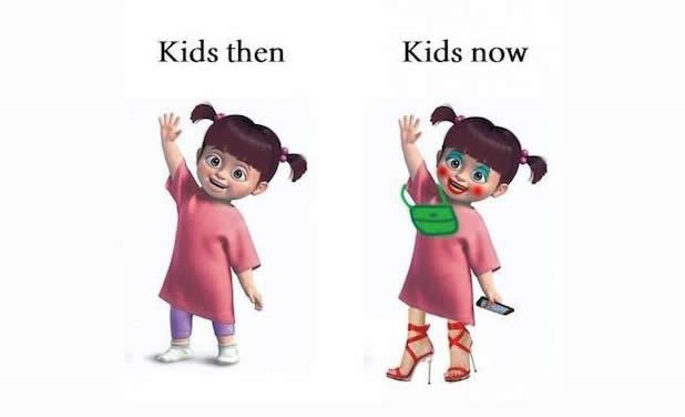 Klinci nekad i sad: Curice nažbukane sponzoruše?