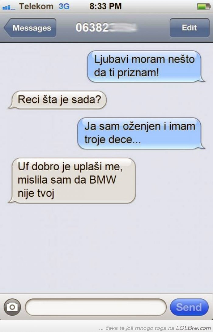 Tipičan odgovor jedne sponzoruše