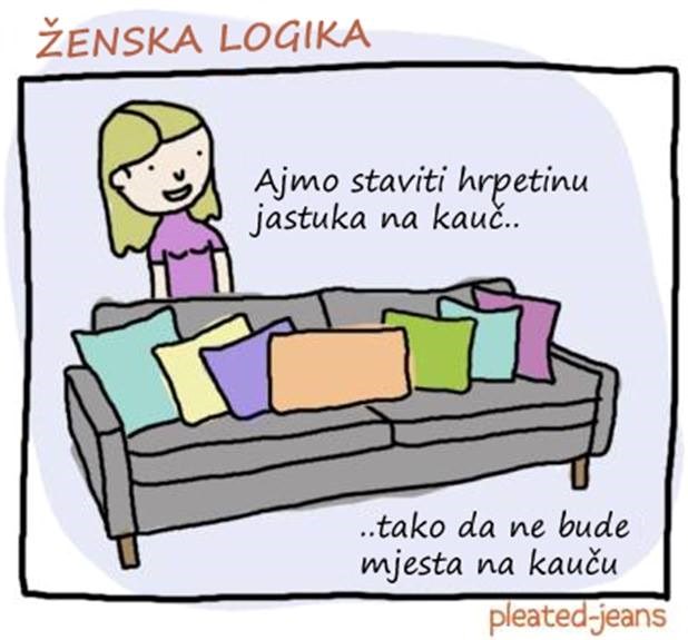 Ženska logika oko kauča