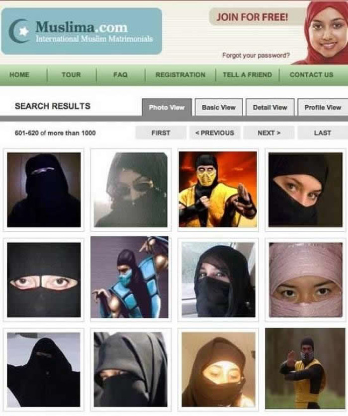 Trolanje muslimanskog sitea za upoznavanje