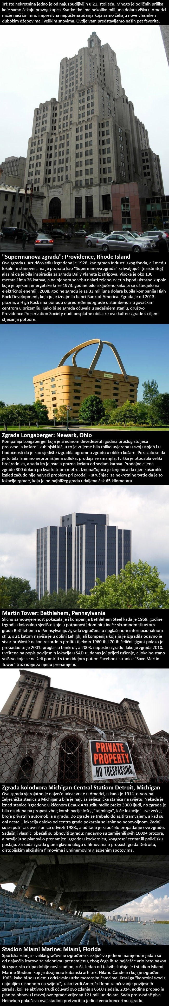 Lijepe i prazne: TOP 5 impresivnih napuštenih građevina u Americi