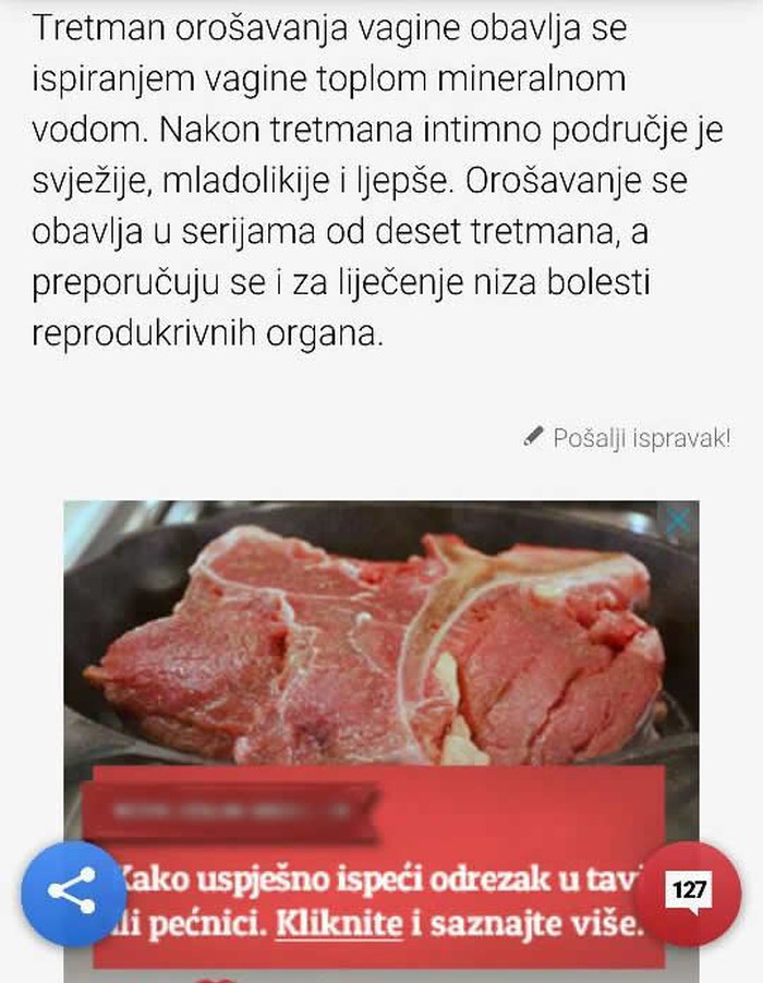 Orosi vaginu, pa svrati po krmenadlu!