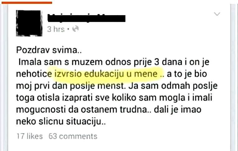 Je li ovo autocorrect greška ili je žena imala lošu edukaciju?