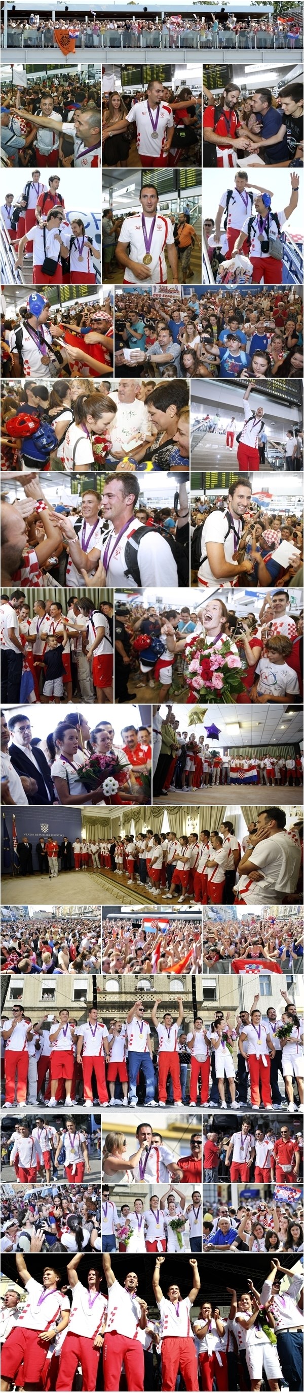 Doček u Zagrebu: Olimpijci s medaljama stigli u Hrvatsku!